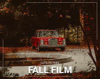 30 Fall Film Video LUTs | Cinematic Autumn Colors, Retro Earthy Vibes, Nostalgic, Moody and Aesthetic Color Grading, Instant Download