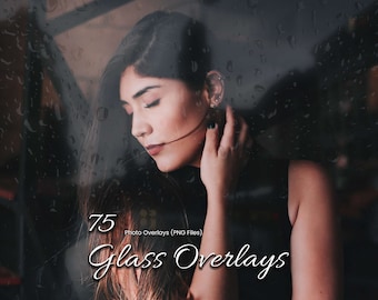 75 Glass Photoshop Overlays: Transform Your Photography with Unique Glass Reflect Effects, Raindrop, Light Effect, Urban Reflection