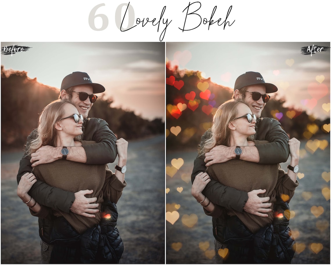 60 Lovely Bokeh lights Photo Effect Overlays Love Overlay image 3