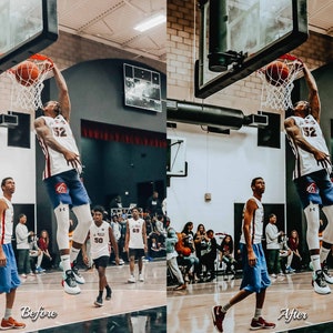 Basketball Lightroom Presets: Sport, HDR, Workout Vibes (XMP and DNG Files) image 9