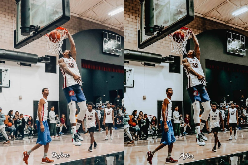 Basketball Lightroom Presets: Sport, HDR, Workout Vibes (XMP and DNG Files) image 9
