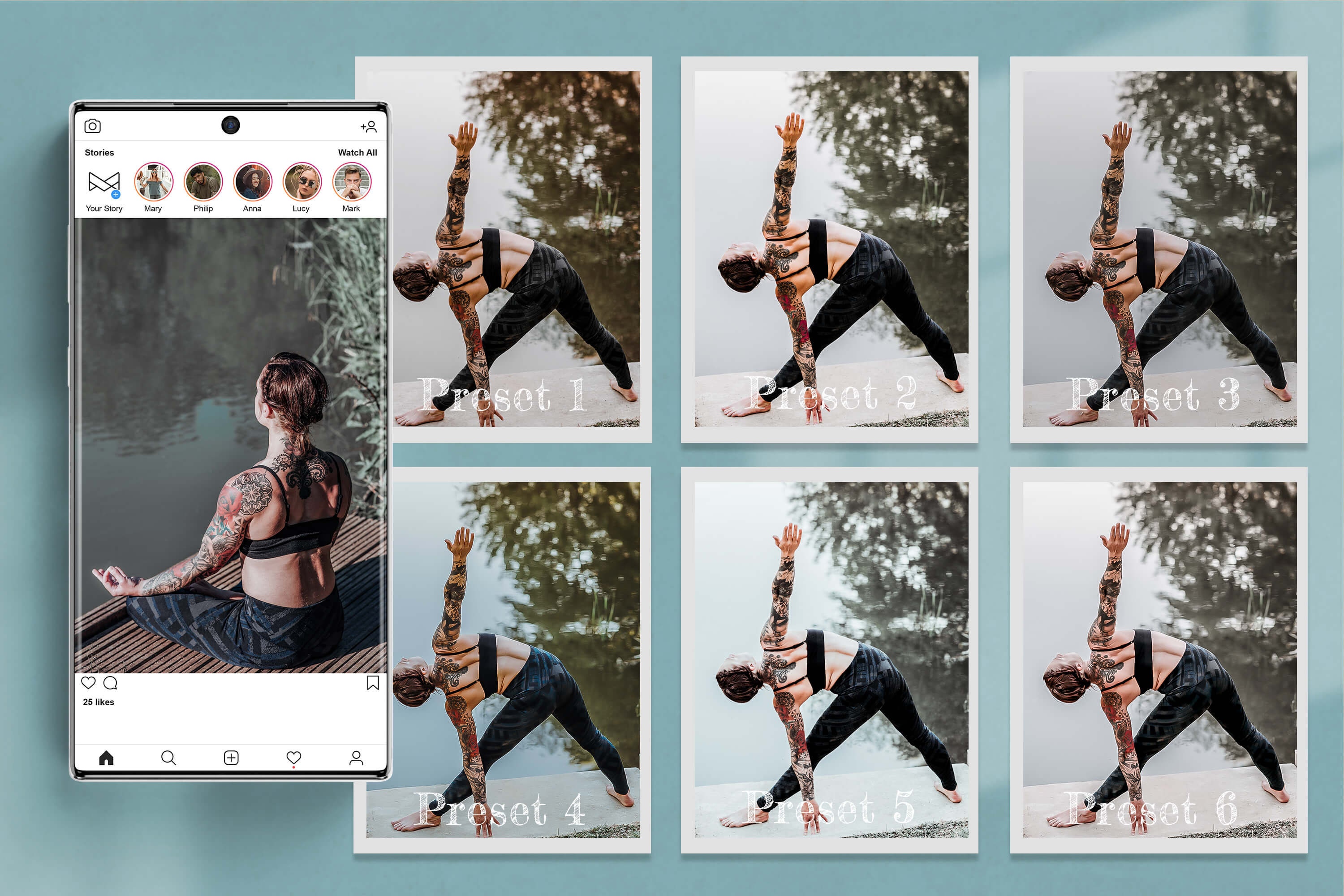 Lightroom Presets Mobile Photoshop Filter Instagram Tattoo | Etsy