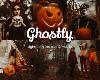 Ghostly Halloween Lightroom Presets: Spooky Photo Effects (Desktop & Mobile)