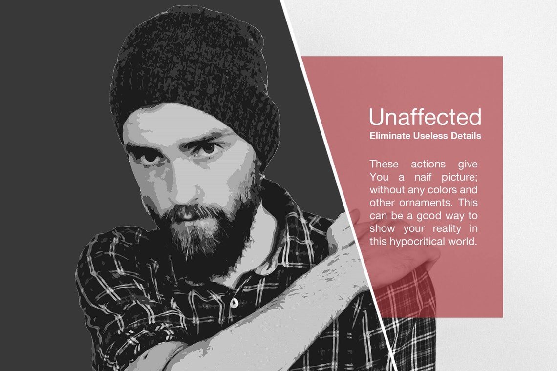 Monochromatic Pop Art Photoshop action pic red black red image 5