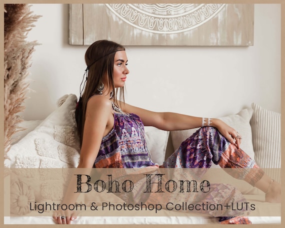 Boho Home Lightroom Presets: Indoor Real Estate, Family (Desktop & Mobile)