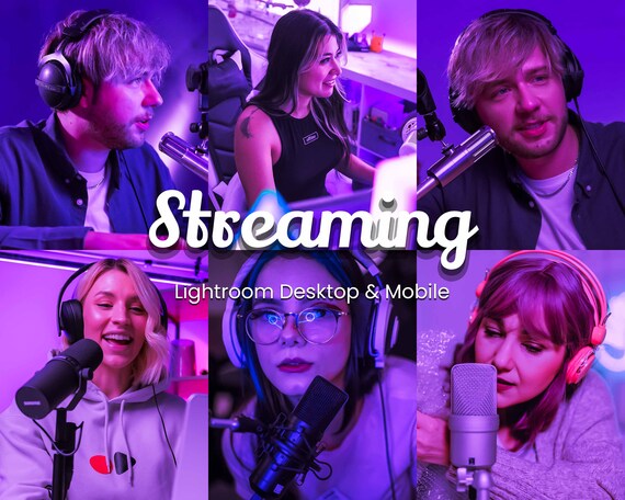 Streaming Lightroom Presets, RGB, Chroma, and Vibrant Effects (Desktop & Mobile)