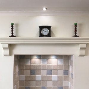 Mantle Fireplace Shelf Over Mantel Floating Piece Victorian Style Solid Pine Wood Kitchen Oven Wall image 1