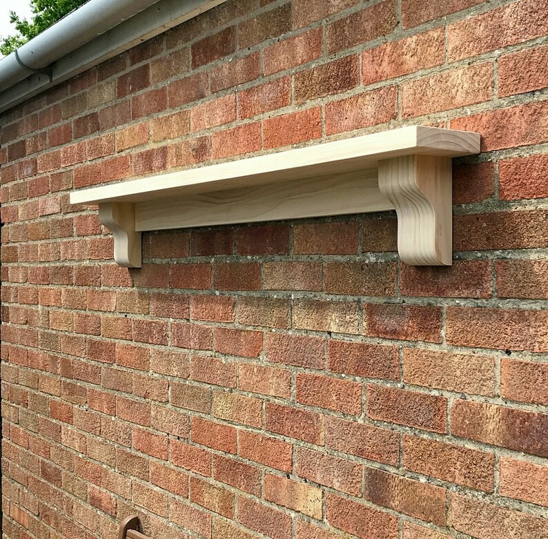 Chunky Mantel Shelf Handmade Solid Pine Wood Unfinished With Etsy