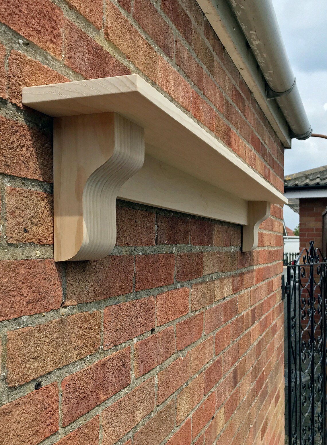 Solid Pine Wood Mantel Shelf With Corbels ELEGANT STYLE Etsy