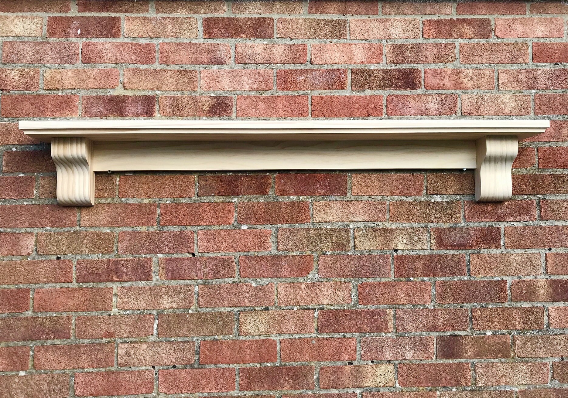 Mantel Shelf With Corbels Radiata Pine Solid Wood CHUNKY Etsy UK