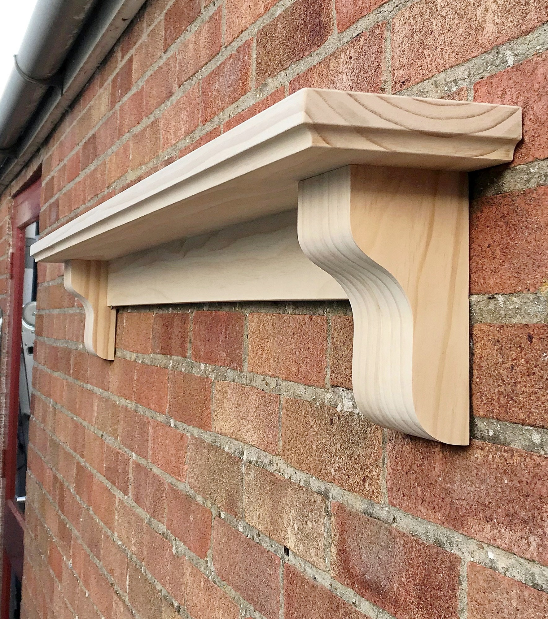 Mantel Shelf With Corbels Radiata Pine Solid Wood CHUNKY Etsy UK
