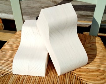 Pair of Corbels, Radiata Pine Wood, Undercoated or Unfinished