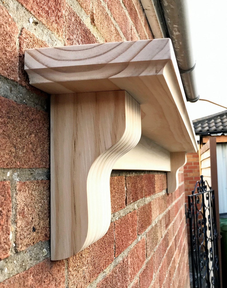 Mantel Shelf With Corbels Radiata Pine Solid Wood CHUNKY Etsy UK