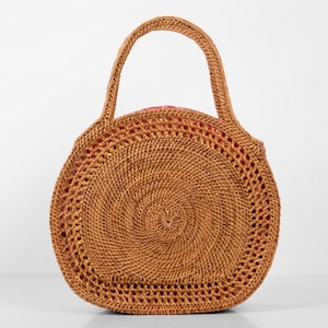 Snail Rattan Bag - Bali Bag - Straw Bag - Handmade Beach Bag - Women Summer Bag - Gift For Her - Woven Rattan Basket - Market Bag