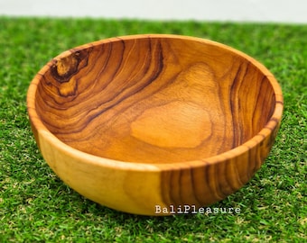 Wooden Bowl - Teak Wood Bowl - Salad Bowls - Smoothie Bowl - Wooden Kitchen Tool Tableware - Wedding Gifts