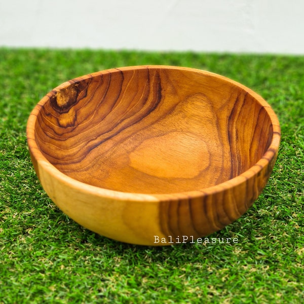 Wooden Bowl - Teak Wood Bowl - Salad Bowls - Smoothie Bowl - Wooden Kitchen Tool Tableware - Wedding Gifts