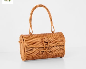 Cartera de ratán tejida a mano – Bolso de verano estilo boho balinés