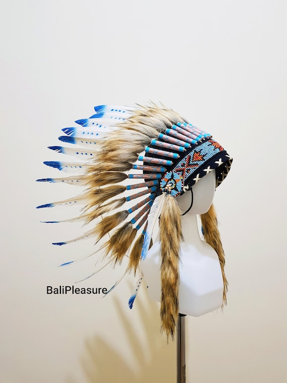 Indian Headdress Turquoise Replica 