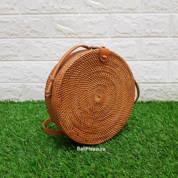 vegan rattan bag