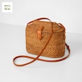 Trapeze Rattan Bag - Bali Bag - Straw Bag - Beach Summer Bag - Shoulder Boho Bag - Rattan Purse For Women - Gift For Her - Trendy Gifts Mom product logo