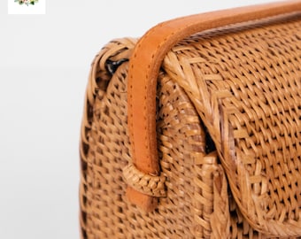 Medical Waste Sac A Main En Osier Rond Panier Decor Walther Basket