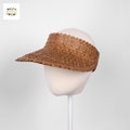 Bali Tennis & Padel Straw Sun Visor: Handmade Palm Leaf Beach Hat, Golf Cap product logo