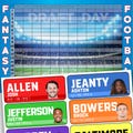 Fantasy Football Draft Kit 2025 - Draft Board & Color Rush Player Labels - Football Draft Kit - TheFootballDR
