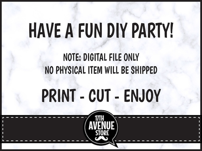 Birthday Party Props PDF File 0096 18th Birthday Photo Booth Props in Black and Gold Printable Photo Booth Props