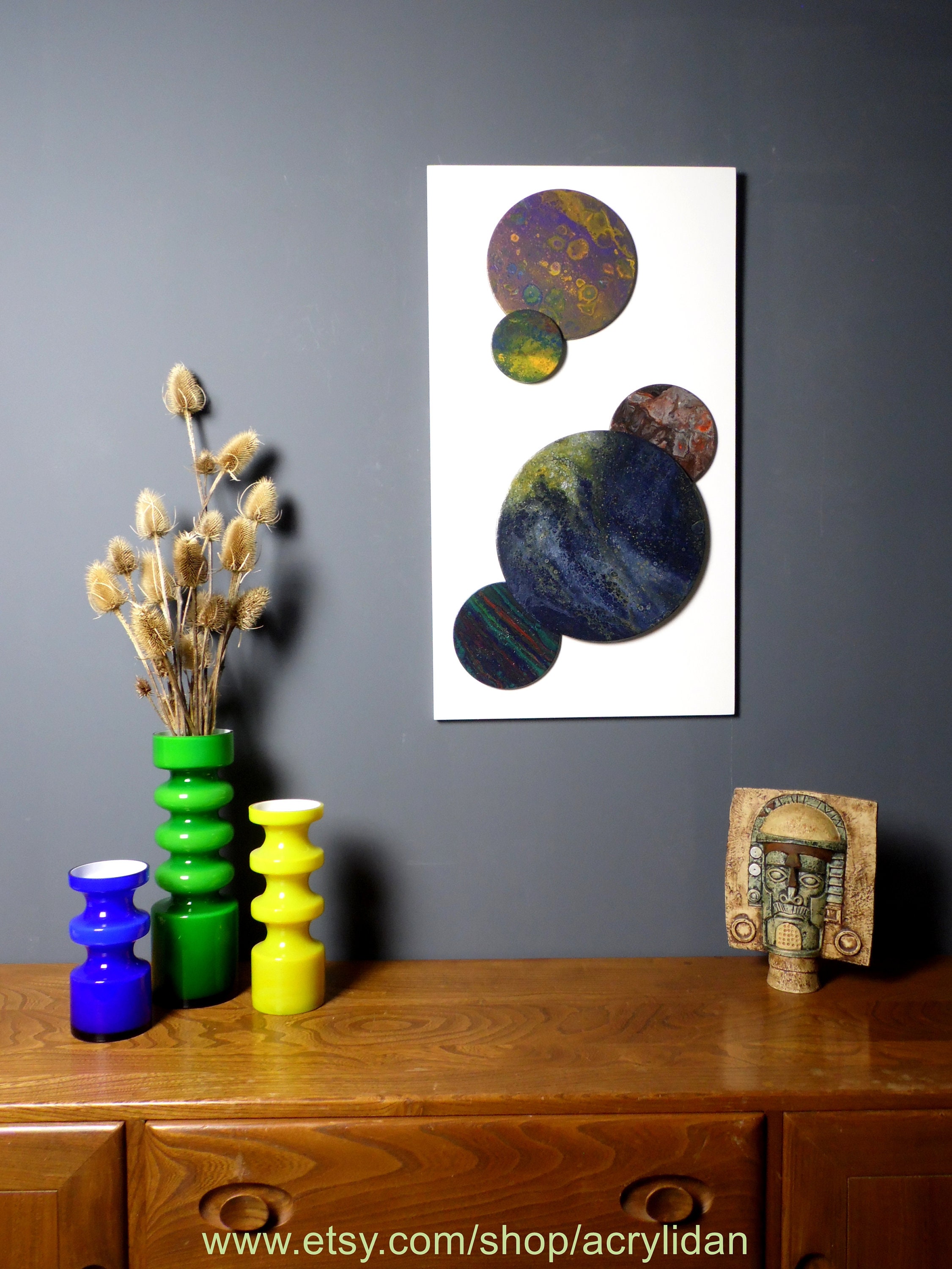 42cm x 75cm 'Formación 3' escultura de pared de | Etsy