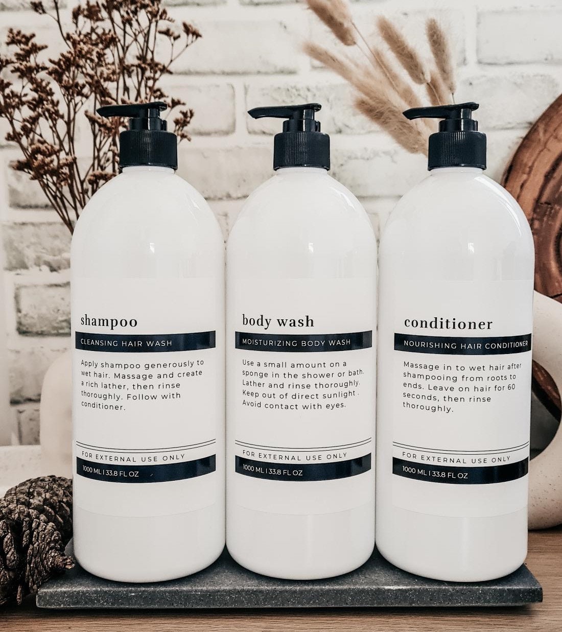 Modern Minimalist Bathroom/kitchen Bottle // Waterproof & Oil - Etsy