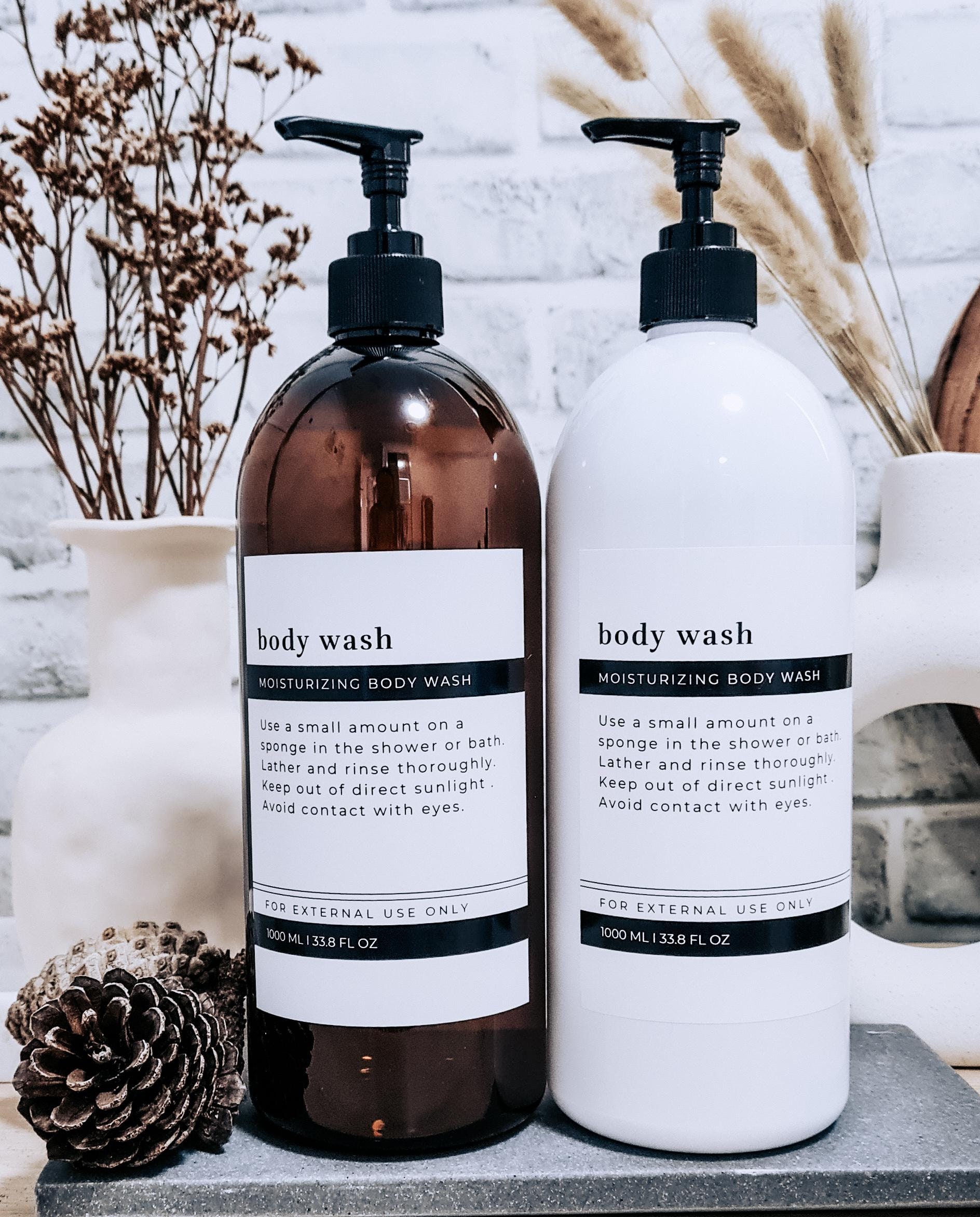 Modern Minimalist Bathroom/kitchen Bottle // Waterproof & Oil - Etsy