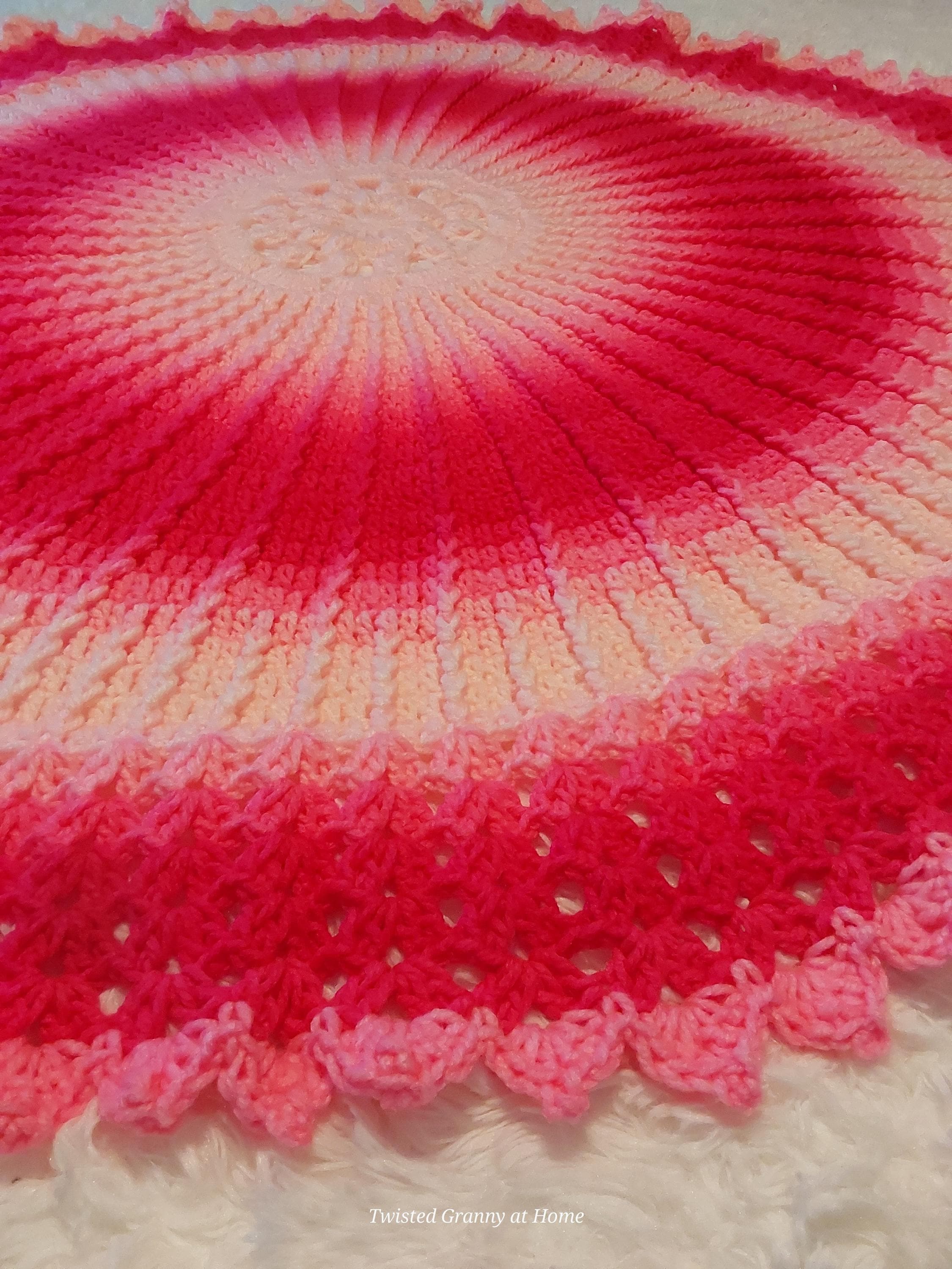 20 Mandala Blanket Crochet Patterns for Round, Square, and Star-Inspired Throws 6 Crochet Blanket Pattern Pink Mandala
