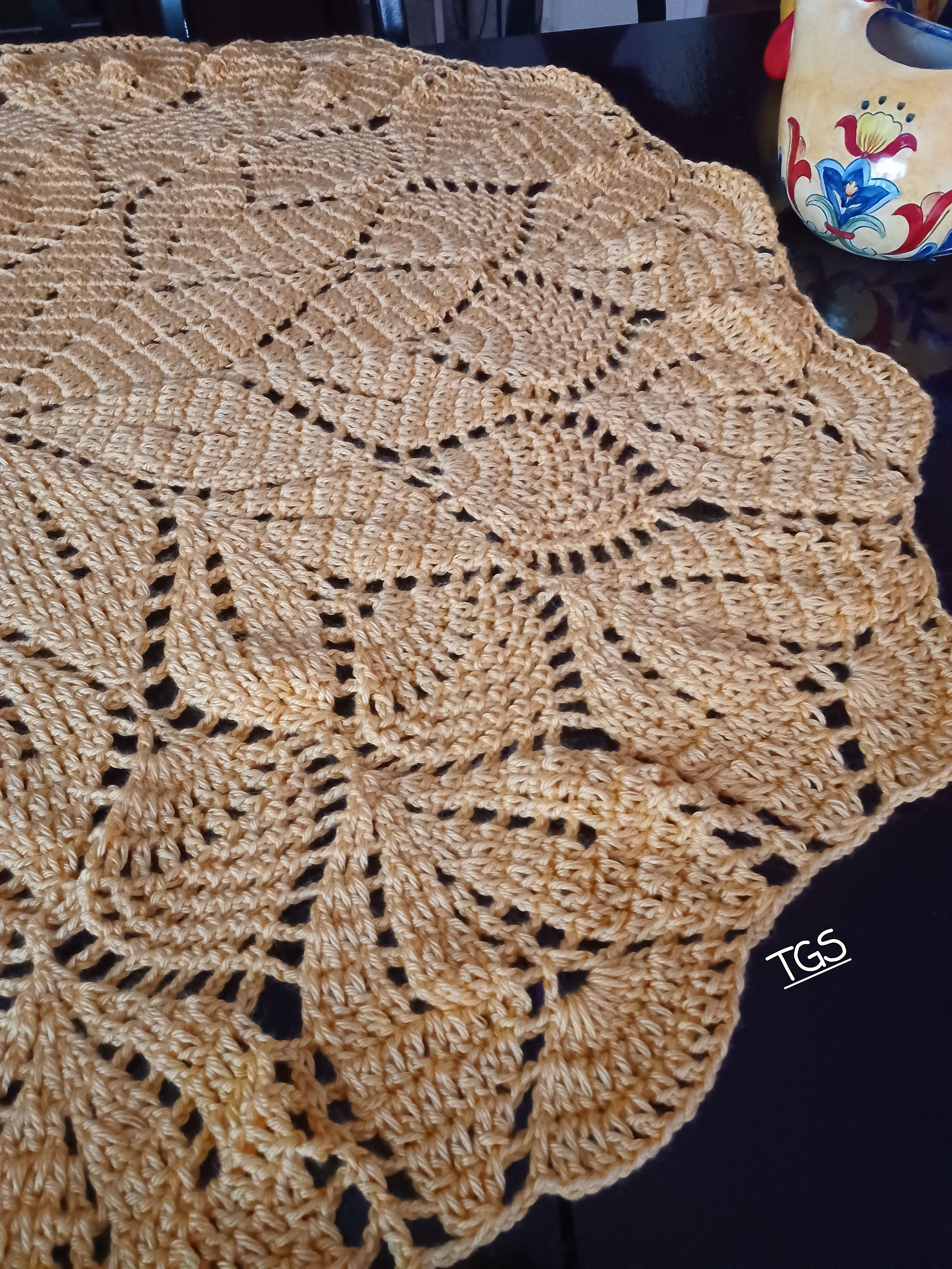 3D Sunflower Custom Crochet Table Mat/centerpiece Gift, Handmade Christmas Gift, Housewarming