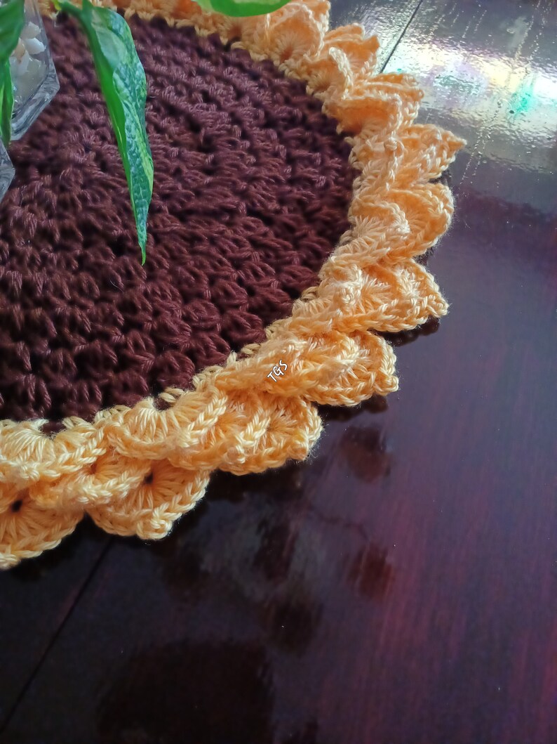 3D Sunflower Custom Crochet Table Mat/centerpiece Gift, Handmade Christmas Gift, Housewarming