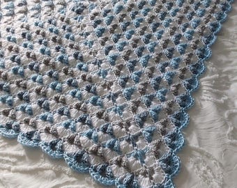 Twisted Diamond Texture Baby Blanket Crochet Pattern. Highly Textured. Baby Shower Gift. PDF.