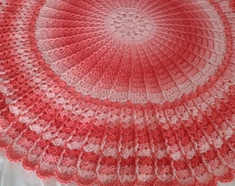 Sea Coral Ombre Pattern PDF Download Craft Supply, DIY Blanket Pattern, Instant PDF Download or Hardcopy, Crochet Tutorial, Diy Craft Supply