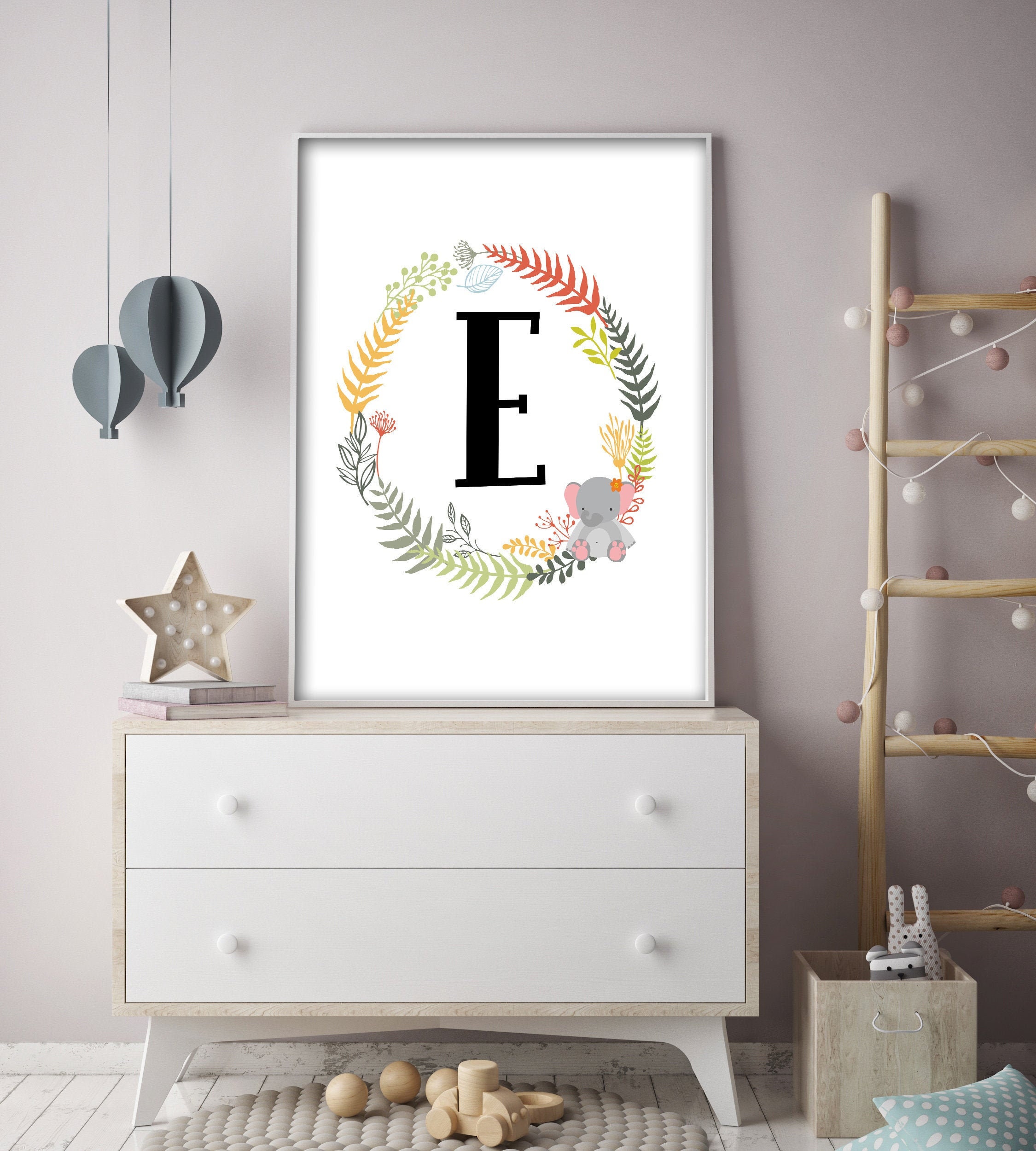 Cute Letter E Art for Nursery Room Animals & Ferns Printable - Etsy Australia Cute Letter E Art for Nursery Room Animals & Ferns Printable - Etsy Australia