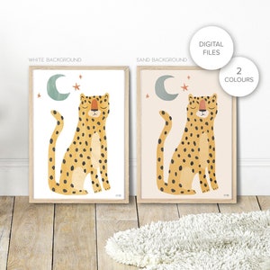 Digital Files of Pip+Phee Jungle Club Cheetah Printable - Baby Nursery Decor Art