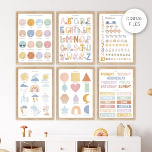 Ensemble de 6 fichiers numériques de Pip + Phee Clever Cookies à imprimer - Art éducatif pour bébés et enfants