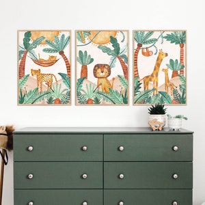 Pip+Phee Jungle Horizon Print Set of 3 - Nursery Art