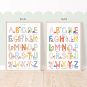 Pip + Phee Clever Cookie Lern-Alphabet - Kinderzimmer-Spielzimmer-Kunst