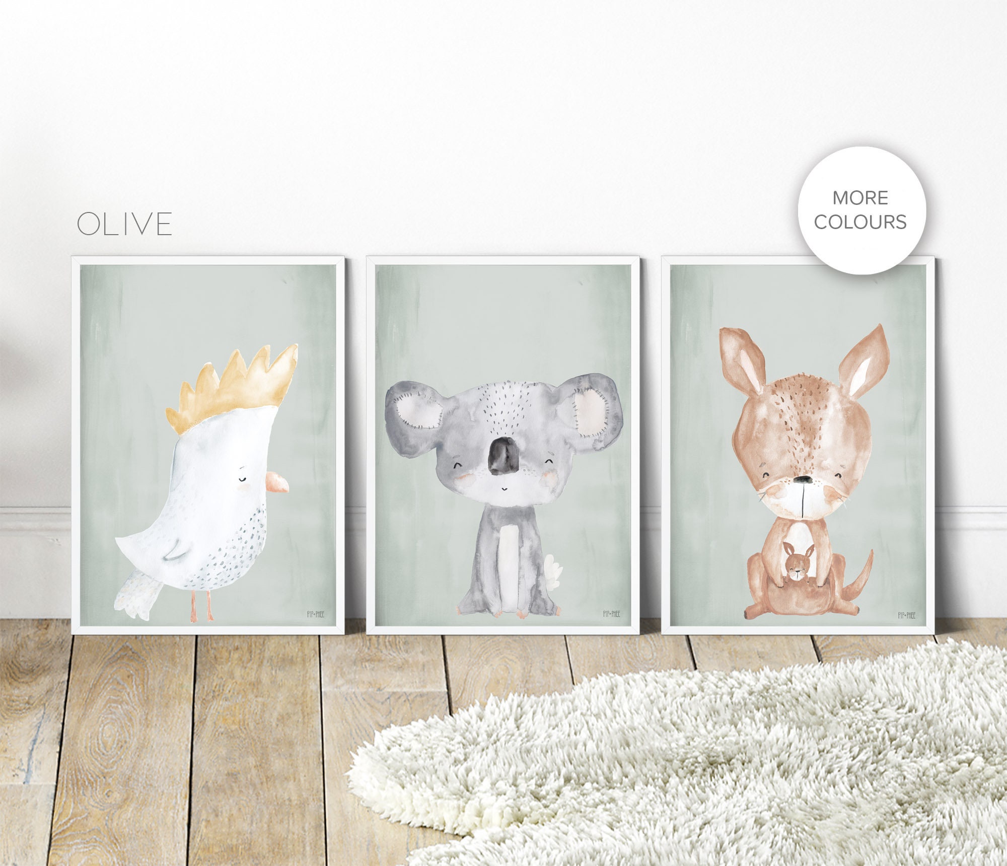 Pip+phee Australian Animals Set - Koala -kangaroo - Cockatoo - Choose 1 ...