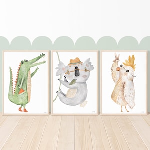 Pip+Phee Aussie Mates Art Print Set - Choose 1, 2 or 3 - Boys Teen Boho Beach Art