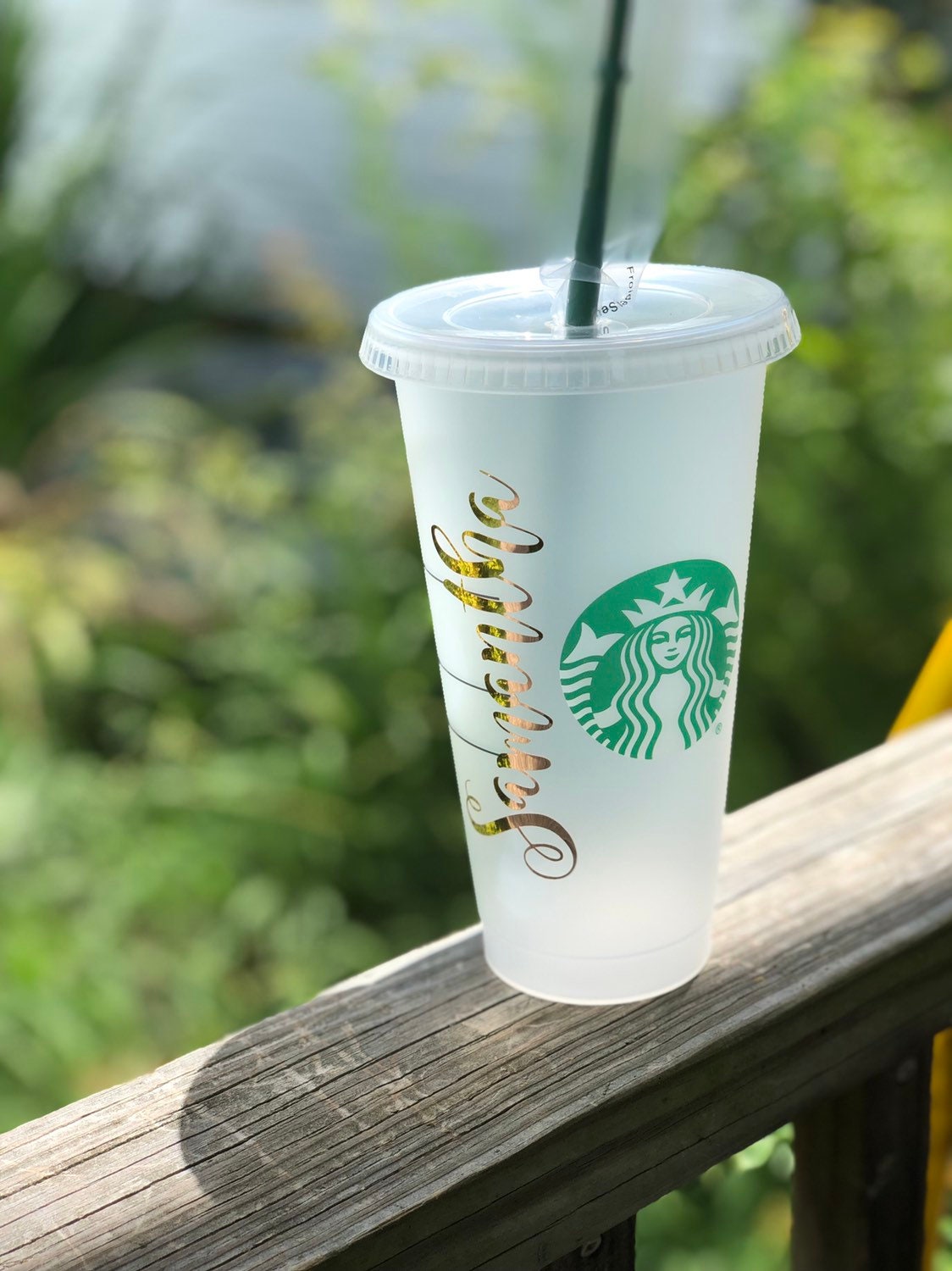 monogram starbucks cup