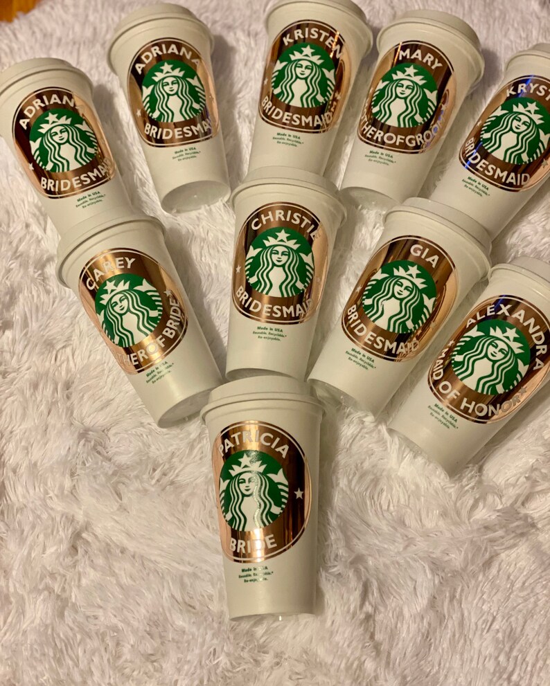 Personalized 16oz Starbucks Cup BPA FREE Reusable Tumbler / Etsy