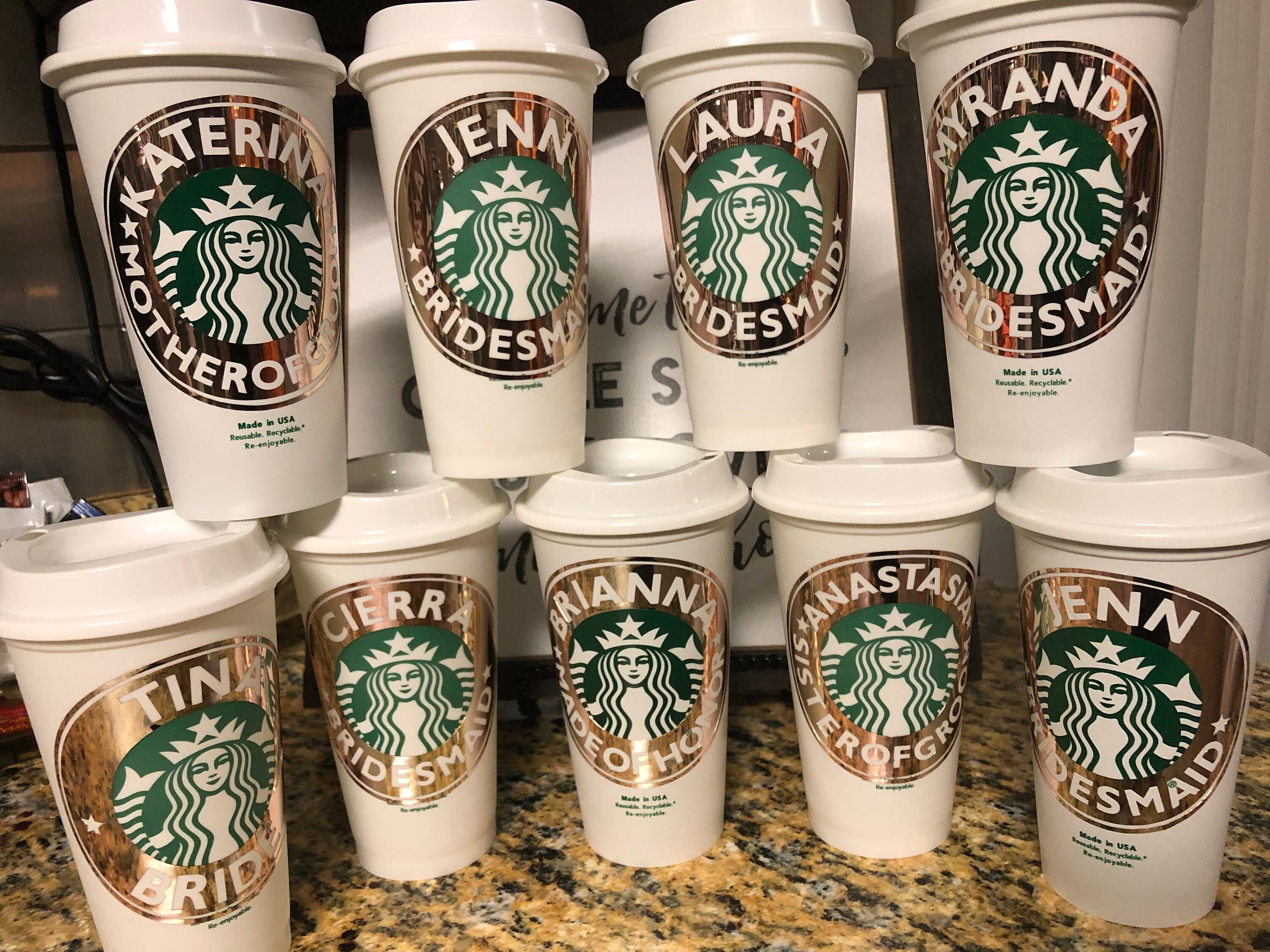 Personalized 16oz Starbucks Cup BPA FREE reusable tumbler / Etsy