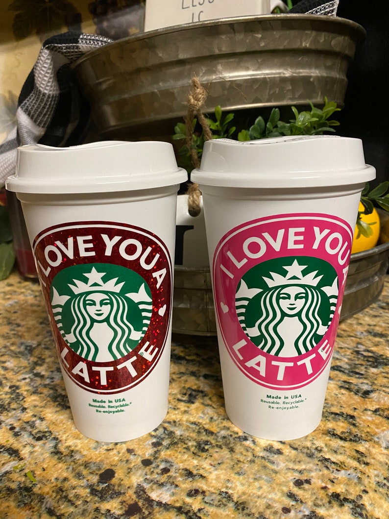 Personalized 16oz Starbucks Valentine's Cup Reusable Etsy