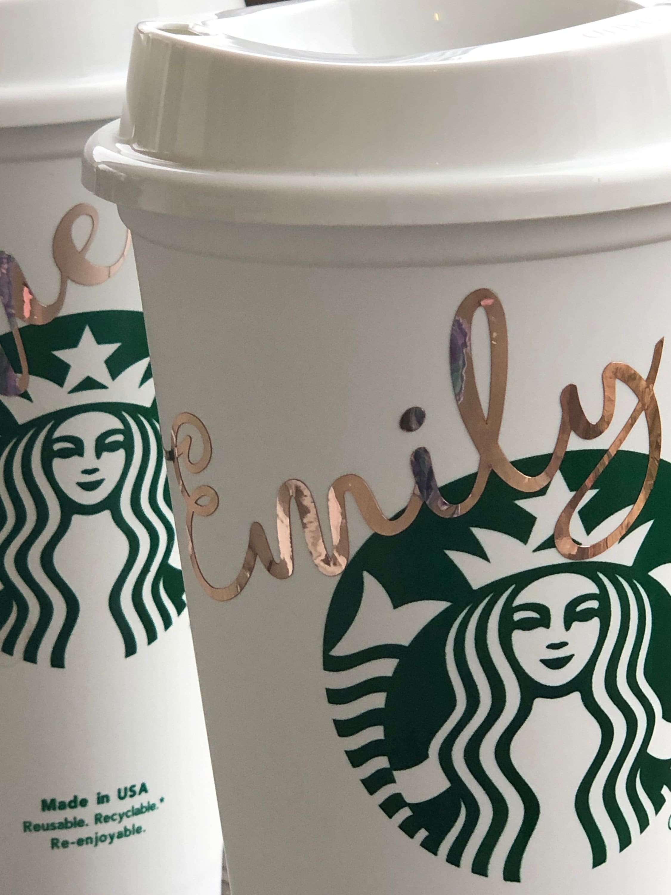 Personalized 16oz Starbucks Cup BPA FREE reusable tumbler / Etsy