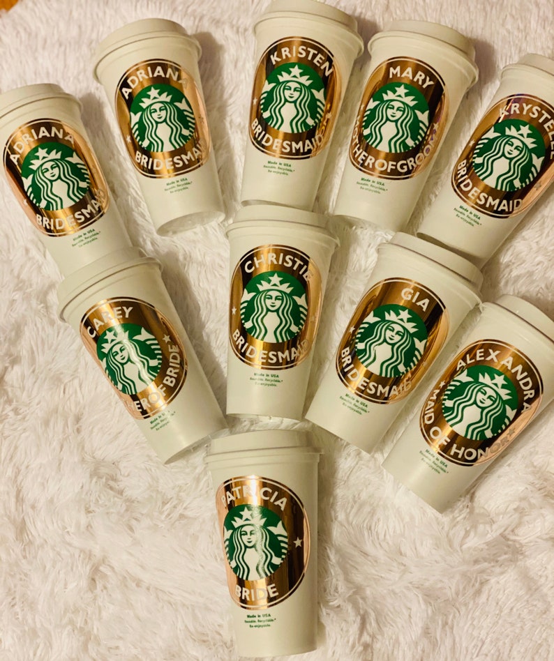 Personalized 16oz Starbucks Cup BPA FREE Reusable Tumbler / Etsy
