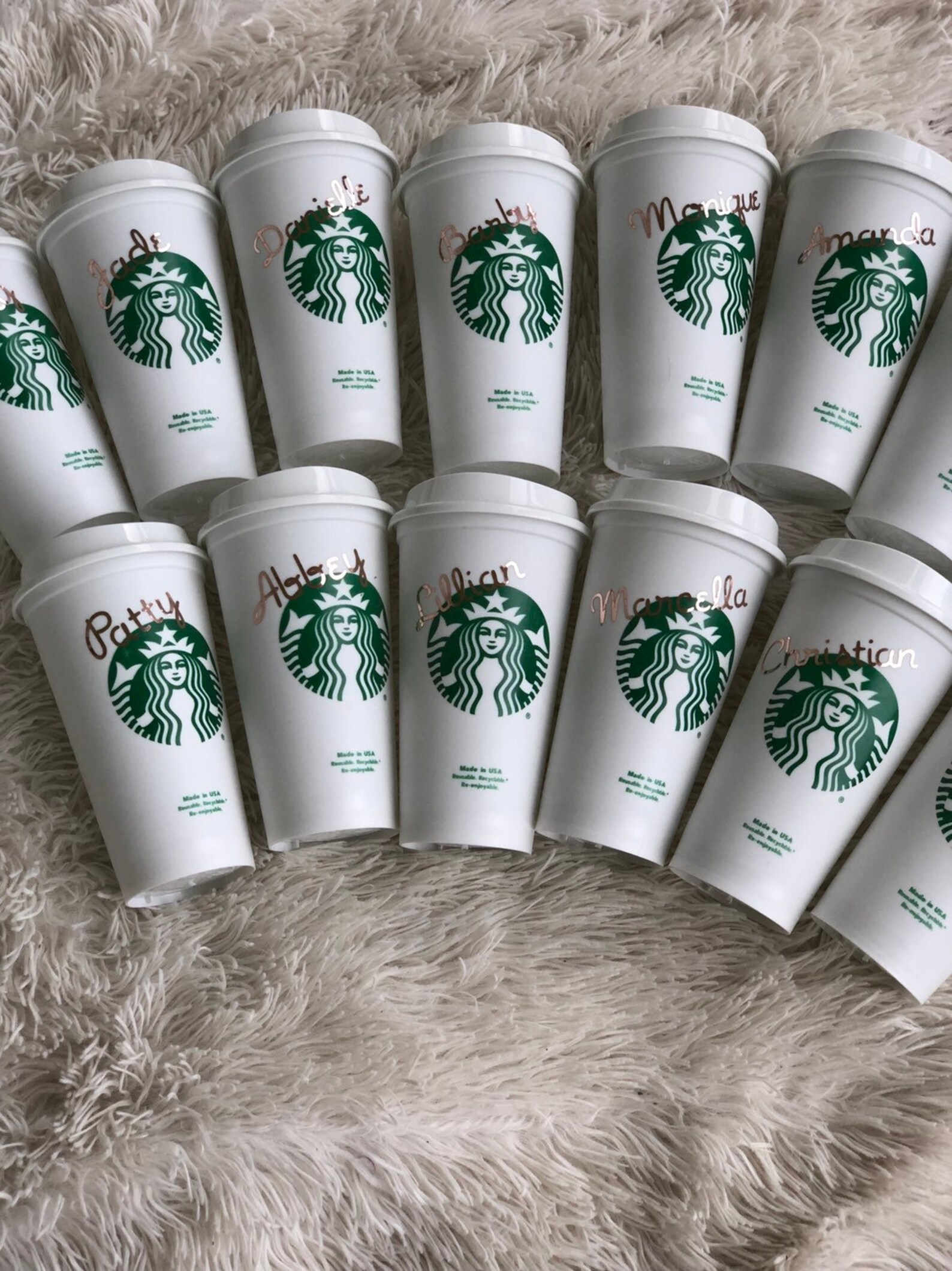 Personalized 16oz Starbucks Cup BPA FREE Reusable Tumbler / Etsy